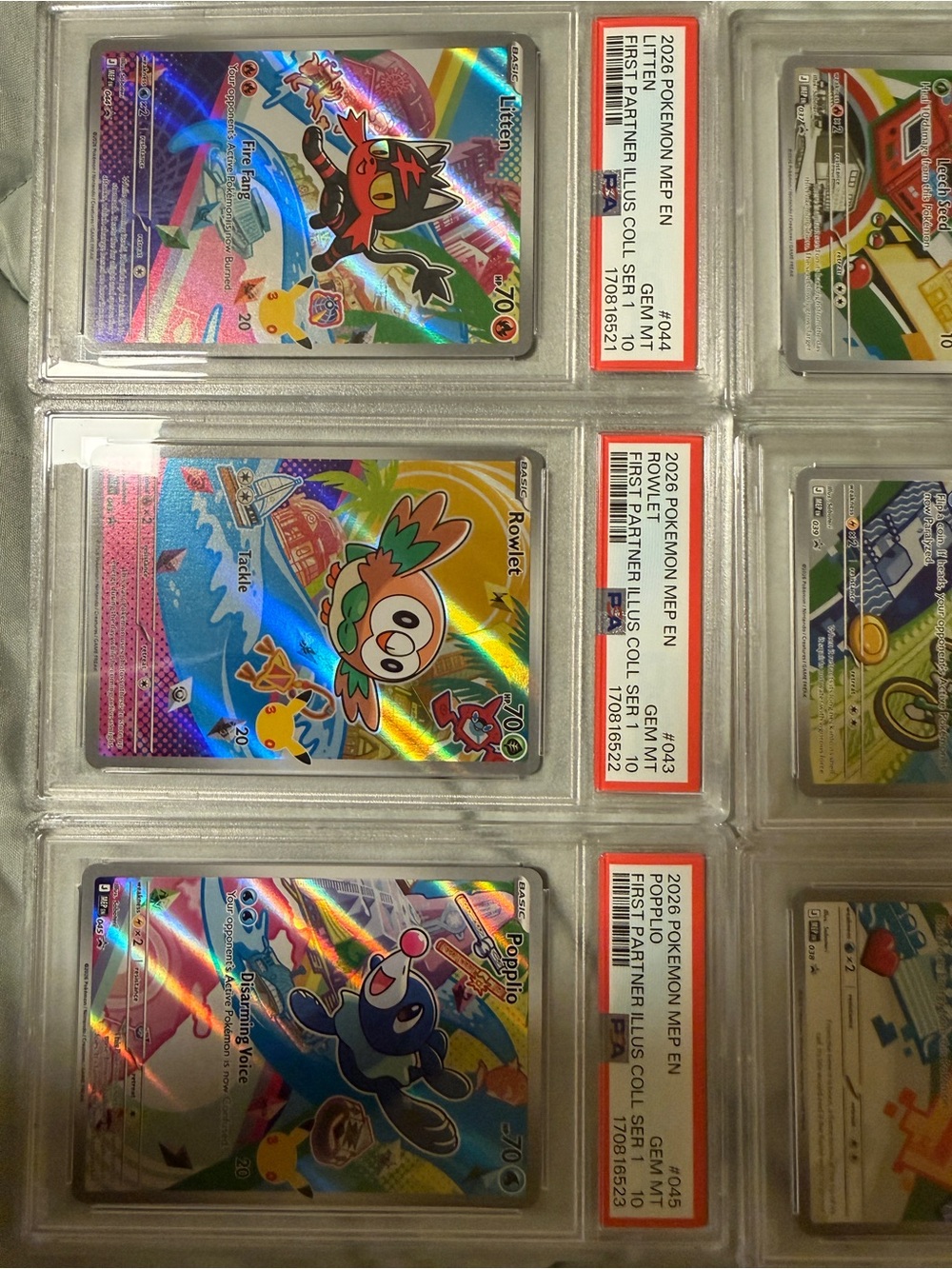 PSA 10 Sequential First Partner Series 1 Full Art Graded Card Set - Picture 2 of 4